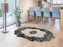 Conceptum Eugene V3 - 4643 - 1 Alfombra de Pasillo Blanco y Negro 80 x 150 cm